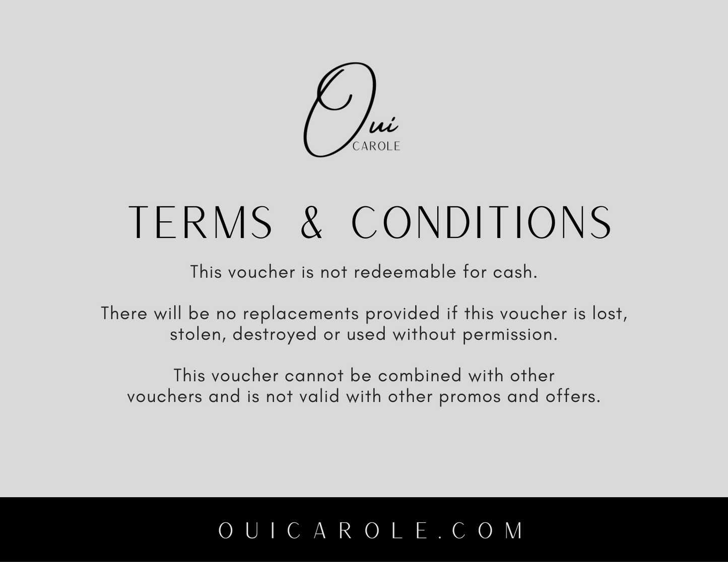 Oui Carole Gift Cards