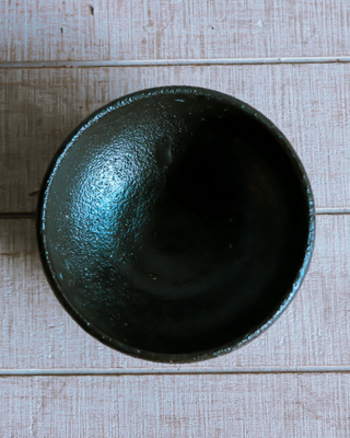 Textured Black Bowl