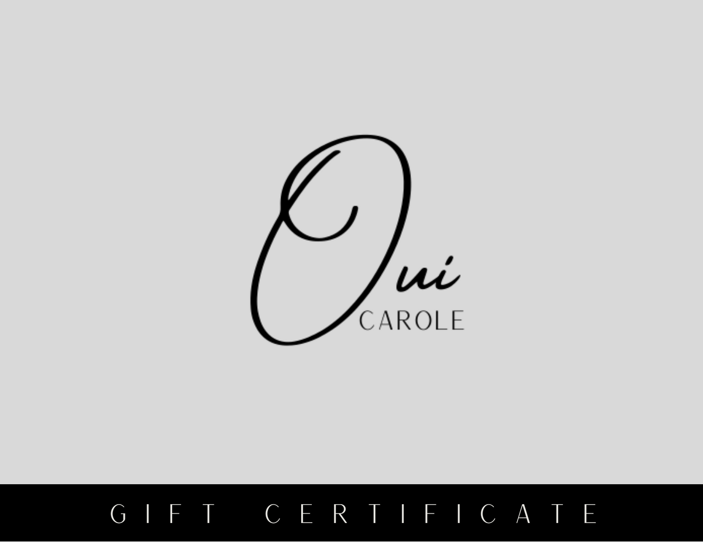 Oui Carole Gift Cards